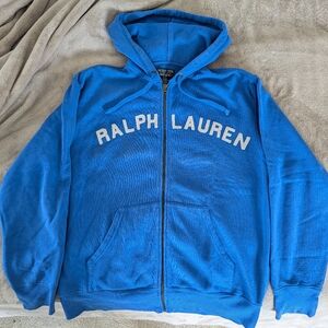 Ralph Lauren Blue Zip-Up Hoodie